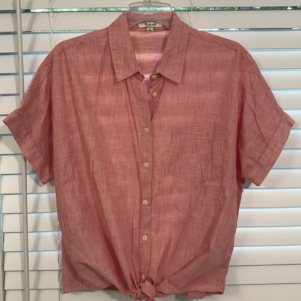 Heather Red Madewell Cropped Top